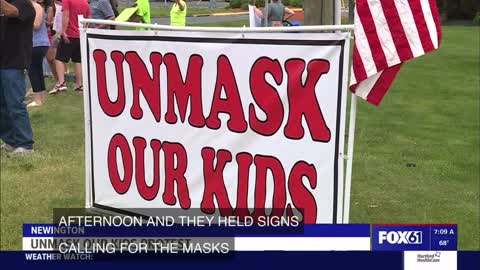 UNMASK OUR KIDS CT PROTESTS