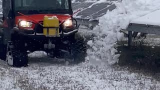 Solar Farm Gets Snowplowed