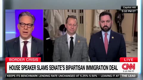 'You Haven't Seen the Bill!': Lawmaker Call Out Jake Tapper for Pushing Border Deal