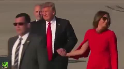 Donald Trump DROPS wife Melania's hand in shock cold videos