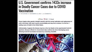 GOVERNMENT CONFIRMS 1433X INCREASE IN CANCER CASES!