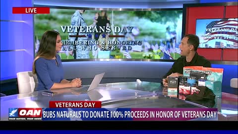 Bubs Naturals to donate 100% proceeds in honor of Veterans Day