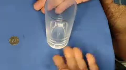Simple Magic Trick With Coin and Glass _ Revealed