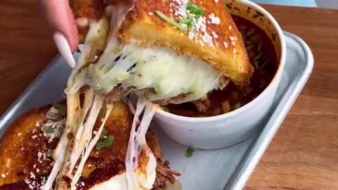 Are you smackin or passin on this Birria grilled cheese from