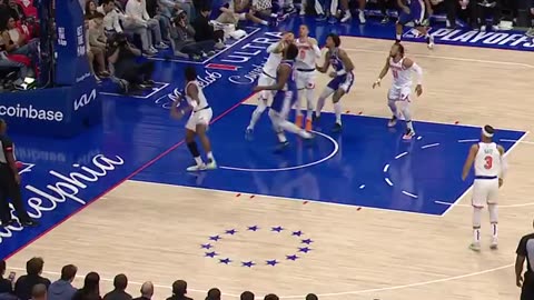 Embiid wastes no time getting on the scoreboard in Game 3! NYK-PHI