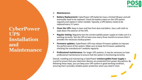 Uninterruptible Power Supply: Introducing CyberPower UPS