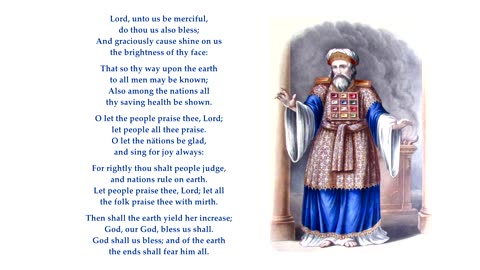 Psalm 67 "Lord, unto us be merciful, do thou us also bless" Scottish Psalter 2nd CM Tune: Crediton