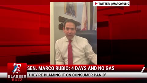 Sen. Marco Rubio: 4 Days And No Gas