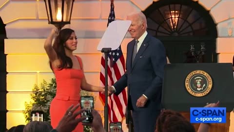 Joe Biden raises eyebrows with ‘Flamin’ Hot’ Eva Longoria embrace