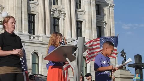 Novalee and Jackson Speak at Capitol Rally 9/26/21