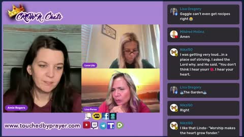 Crown Chats-- Prayer Matters with Amie Rogers and Lila Shaw