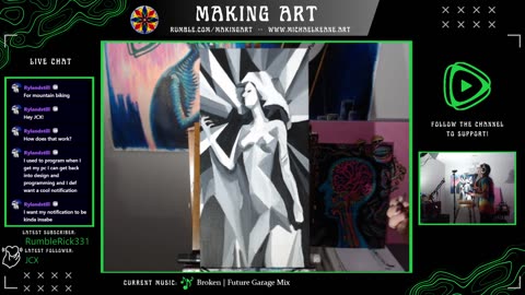 Live Painting - Making Art 9-21-23 - Can I Finish This Painting?