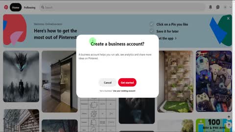 how to create pintrest account