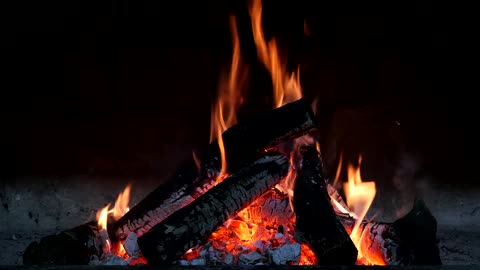 🔥 Cozy Fireplace (4 HOURS). Burning Fireplace Sounds. Relaxing Fireplace with Burning Logs
