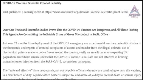 COVID19-Injektionen: Wissenschaftlicher Beweis für Tödlichkeit