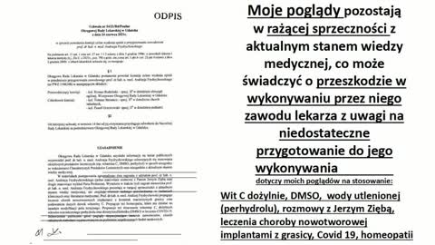 PROF. ANDRZEJ FRYDRYCHOWSKI - IZBA LEKARSKA SKŁAD - ODEBRANIE PRAWA WYKONYWANIA ZAWODU PROFESOROWI