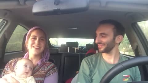 Baby Melts When Parents Start Singing In The Car