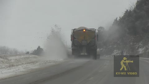 02-15-21 Lawrenceburg, KY Major Sleet Falling