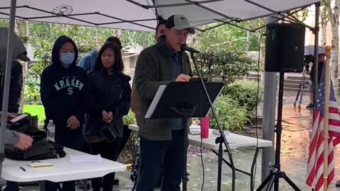 Jerrod Sessler speaks at Seattle Rally about Vaccine Mandates, the Constitution, and His Meeting with Karl Dresch