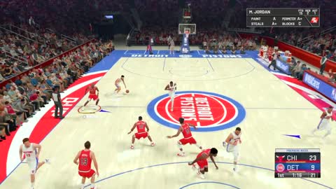 NBA 2K22 Classic Air Jordan-Free throw line DUNK