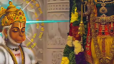 Lord hanuman with jay shree ram