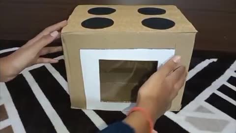 How to make Kitchen Set with cardboard for kids|Easy Tutorial|Crafts|