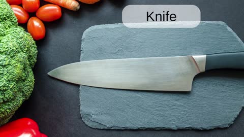 Knife: English word pronunciation - Read Along (Australian Accent) with a picture