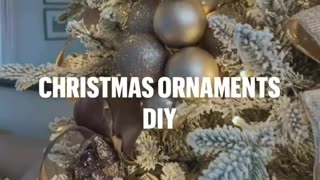 CHRISTMAS ORNAMENTS DIY: Christmas decor ideas, Christmas tree decor inspiration home decor DIY