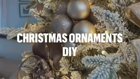 CHRISTMAS ORNAMENTS DIY: Christmas decor ideas, Christmas tree decor inspiration home decor DIY