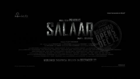 Salaar Hindi Trailer | Prabhas | Prashanth Neel | Prithviraj|Shruthi|Hombale Films| Vijay Kiragandur
