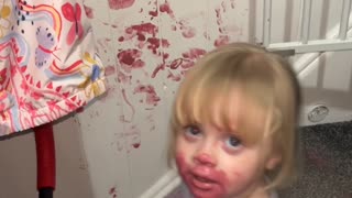 Daughter Gets Ahold of Lipstick