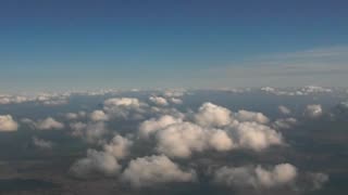 Flying thru the Clouds After Takeoff from Austin, Texas