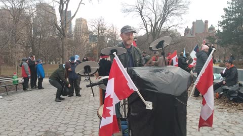 Toronto WorldWide Freedom Rally, post-march music - February 18, 2023