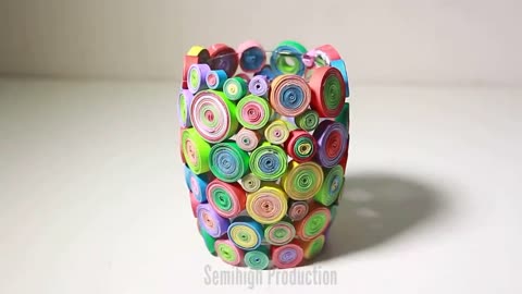 3 Quilling paper craft idea | अति उत्कृष्ट कागज शिल्प | Awesome Flower vase idea