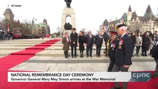 Canada: Remembrance Day ceremony at the National War Memorial in Ottawa – November 11, 2022