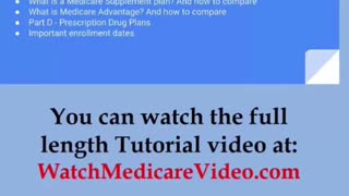 Medicare Tutorial - Part 2 - Main Topics