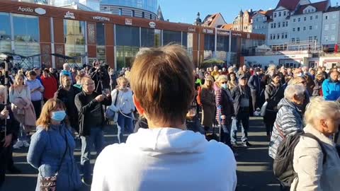 Rede Wolfgang Greulich in Jena, bei bestem Wetter