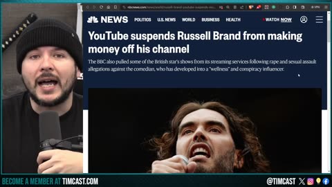 Youtube SHUT DOWN Russell Brand, DISABLES Monetization, BBC PULLS Shows As Brand Is WIPED From Media
