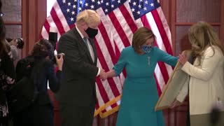 PM Johnson meets Speaker Pelosi at U.S. Capitol