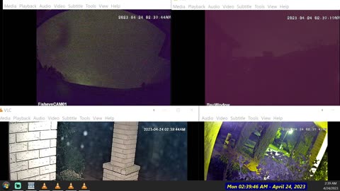 Tail End of a Big Storm Front on 4 synced Color IR cameras in New Zealand -The Out There Channel2023