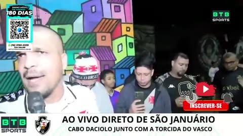 Cabo Daciolo e torcedores do Vasco realizam oração coletiva contra rebaixamento do time