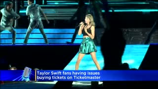 Taylor Swift fans having issues buying tickets on Ticketmaster