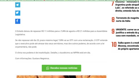 Urgente - Globo é obrigada a anunciar que o País está falindo - Lula em desespero