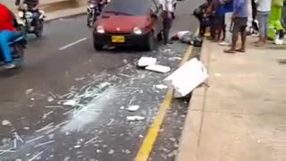 Accidente en la Avenida Santander