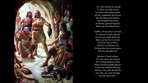 Psalm 143 v6-8 of 12 "Lo, I do stretch my hands To thee, my help alone" Tune-Heber. Scottish Psalter