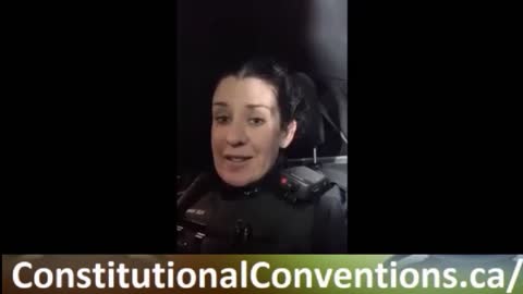 Constable Erin Howard Showing Support for Freedom