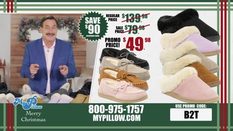 $90 Off MySlippers. New Sizes and Widths. Shop MyPillow.com Code: B2T
