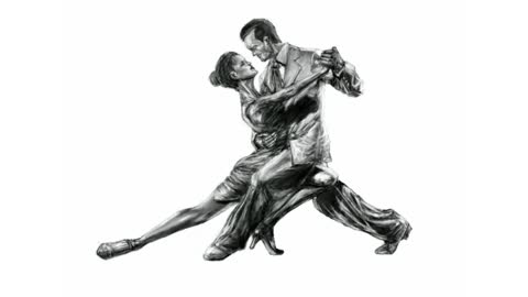 Argentine Tango time-lapse drawing (No. 365)