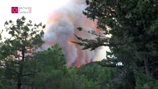 Firefighters battle Spanish wildfires overnight