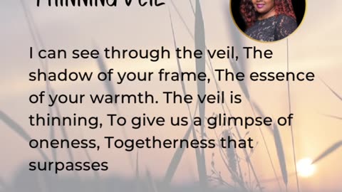 We see more than ever - thinning veil - poem by Keroy King